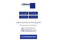 Tablet Screenshot of calpana.com